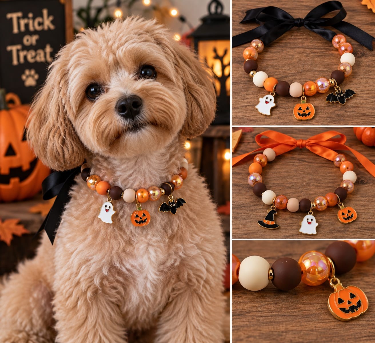 Collana Artigianale Halloween per Cani